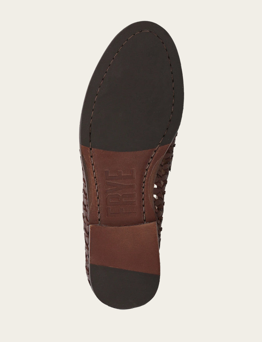 Frye Faith Woven Loafer / Dark Brown