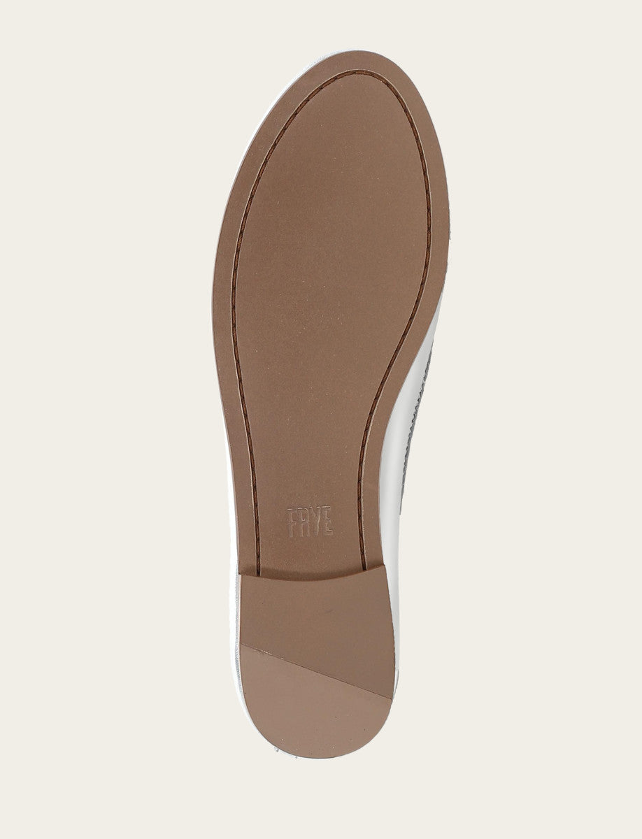 Frye Women's Silver Carson Logo Ballet Flats / Silver