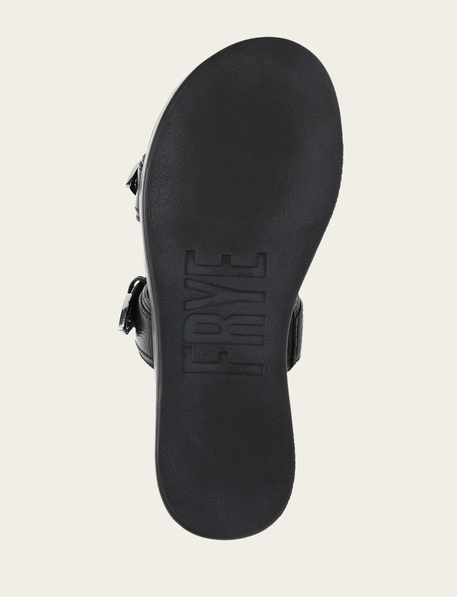 Frye Women's Black Maya Buckle Sandals / Black