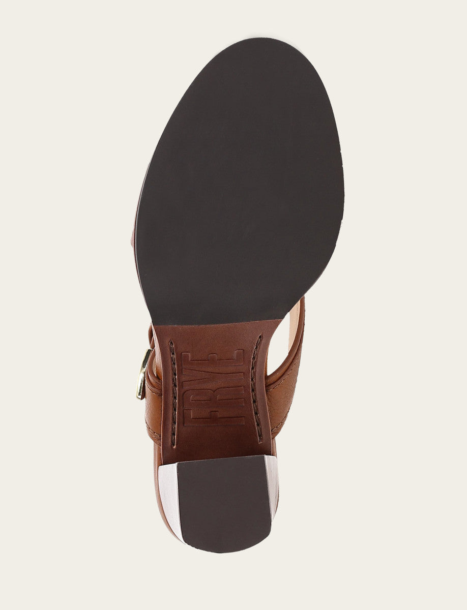 Frye Women's Dark Latte Stella Buckle Slide Sandals / Dark Latte