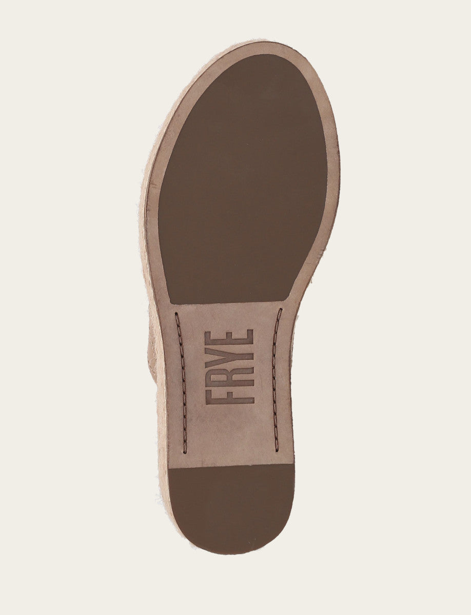 Frye Women's Clay Joy Woodstock 2 Band Platform Slide Sandals / Clay