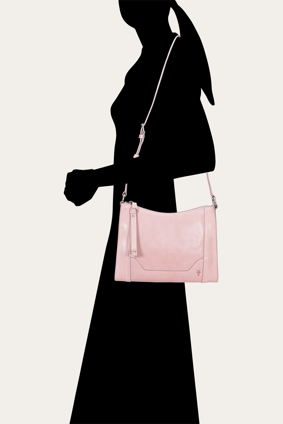 Frye Melissa Zip Crossbody in Woodrose / Woodrose