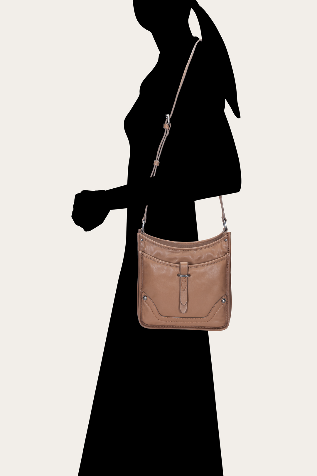 Frye Women's Campus Crossbody Bag (Beige) / Beige