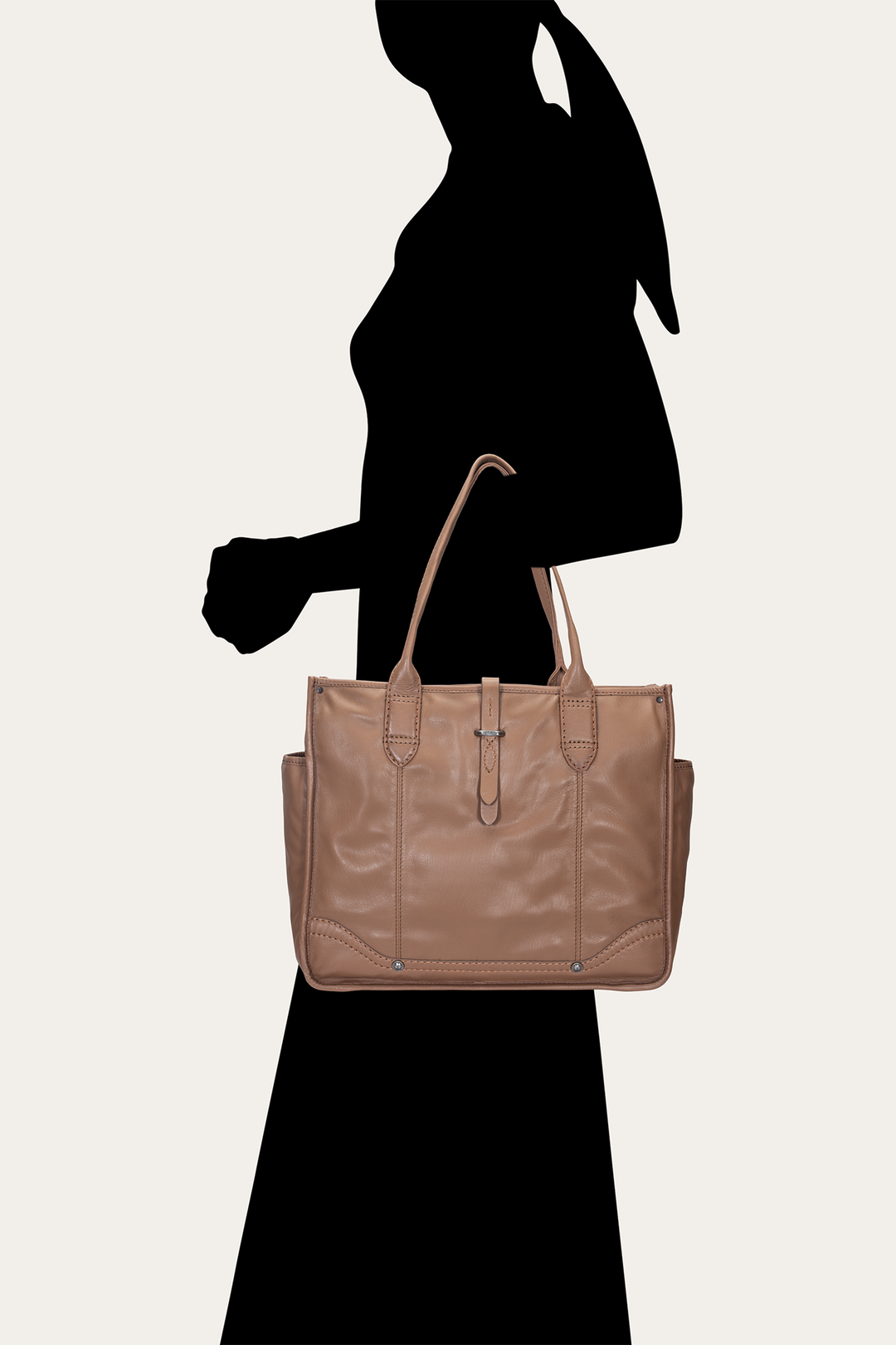 Frye Women's Campus Tote Bag (Beige) / Beige