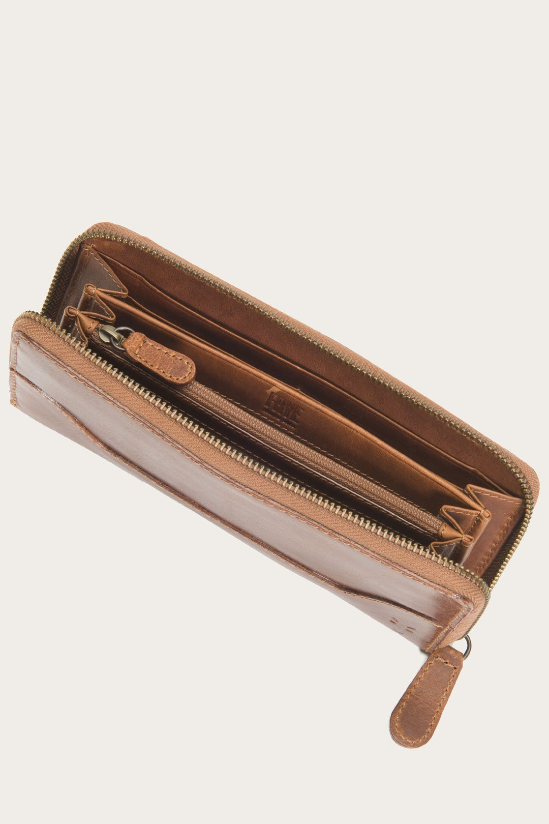 Frye Melissa Cognac Zip Wallet / Cognac