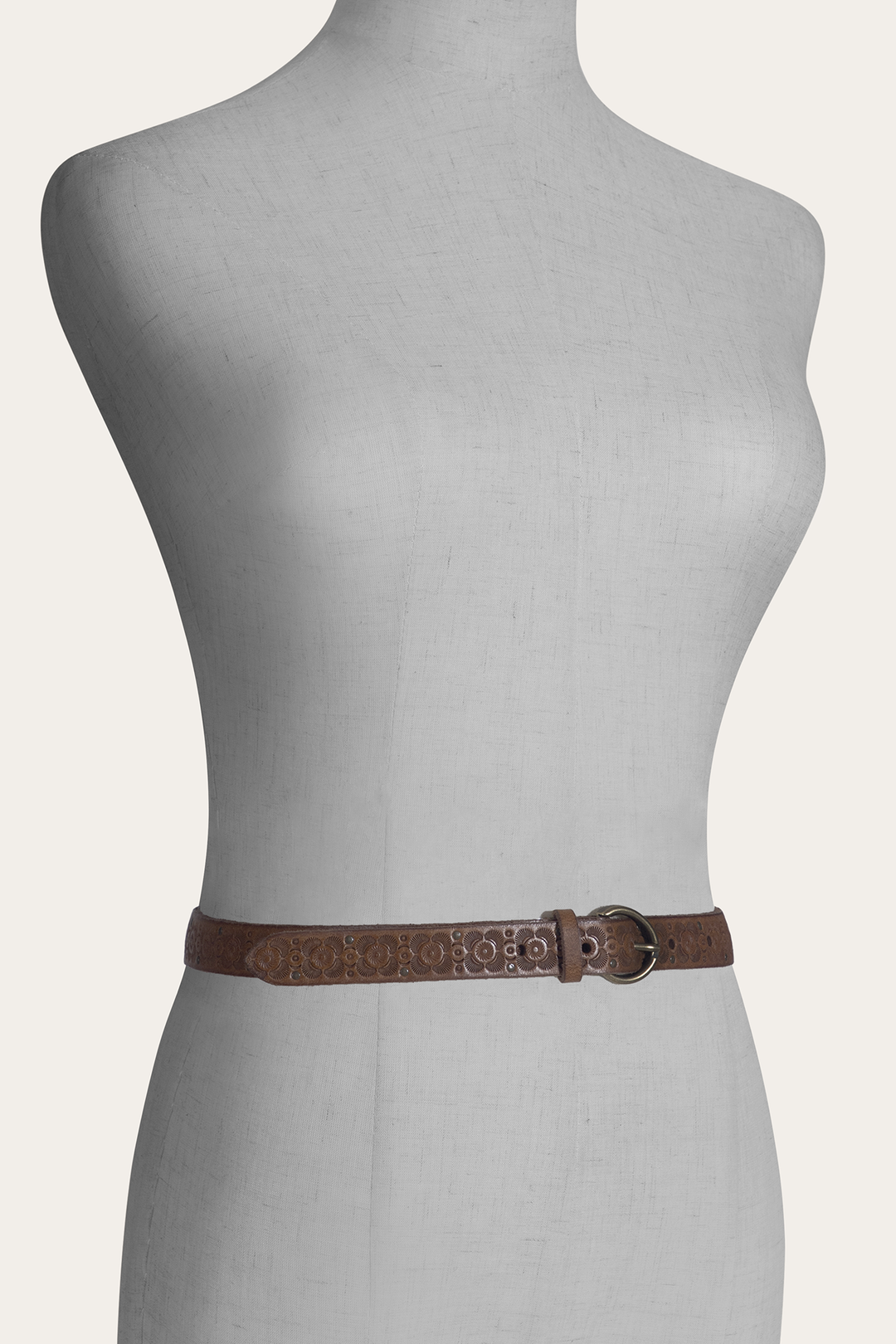 Frye Light Whiskey 20mm Tooling & Stud Belt / Light Whiskey