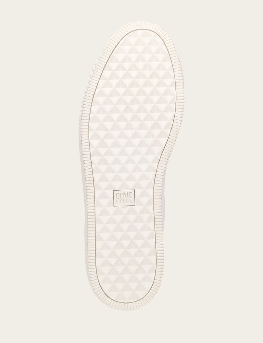 Frye Men's White Astor Low Lace Slip On Sneakers / White