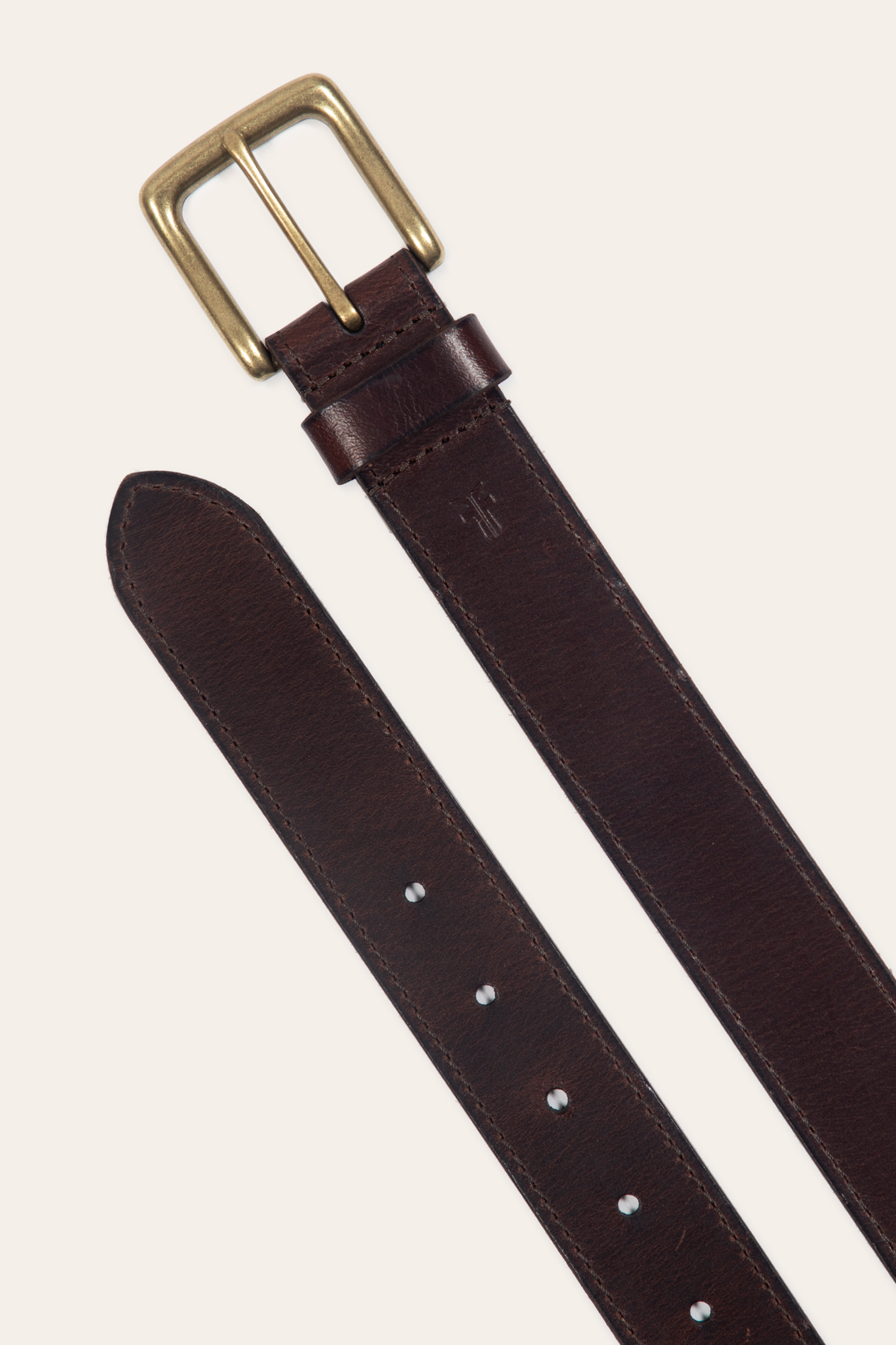 Frye Men’s Brown 35mm Pull Up Leather Belt / Brown