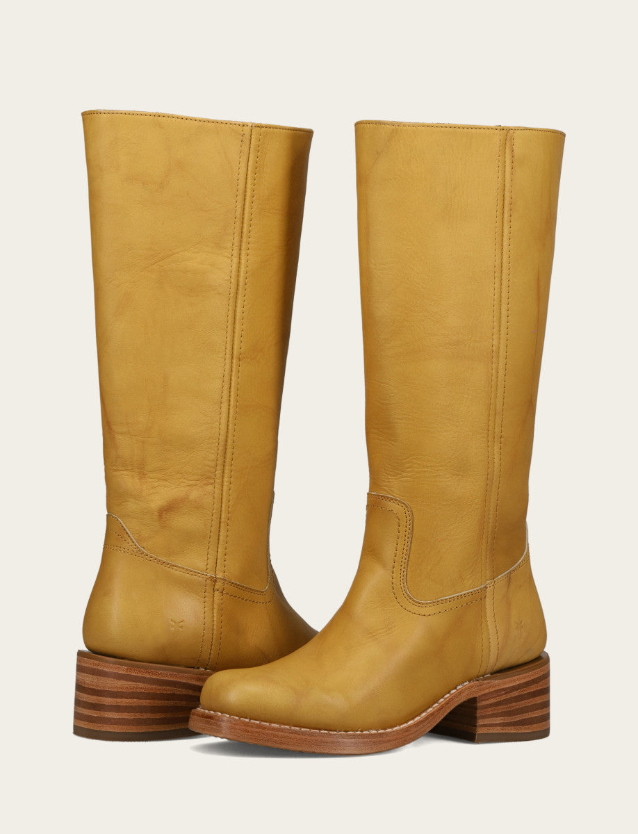 Frye Women's Banana Campus 14L Boots / Banana