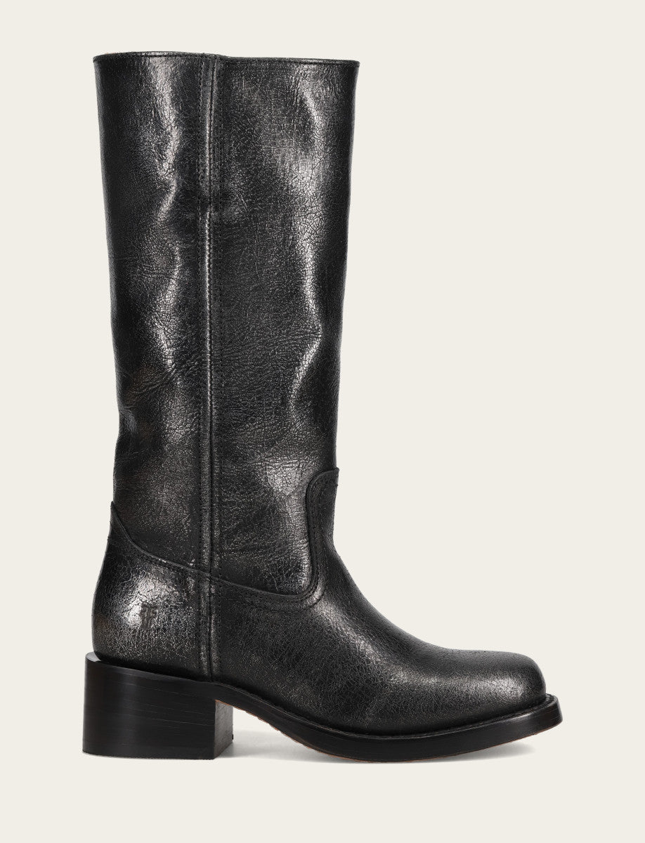 Frye Women’s Silver Campus 14L Boots / Antique Silver