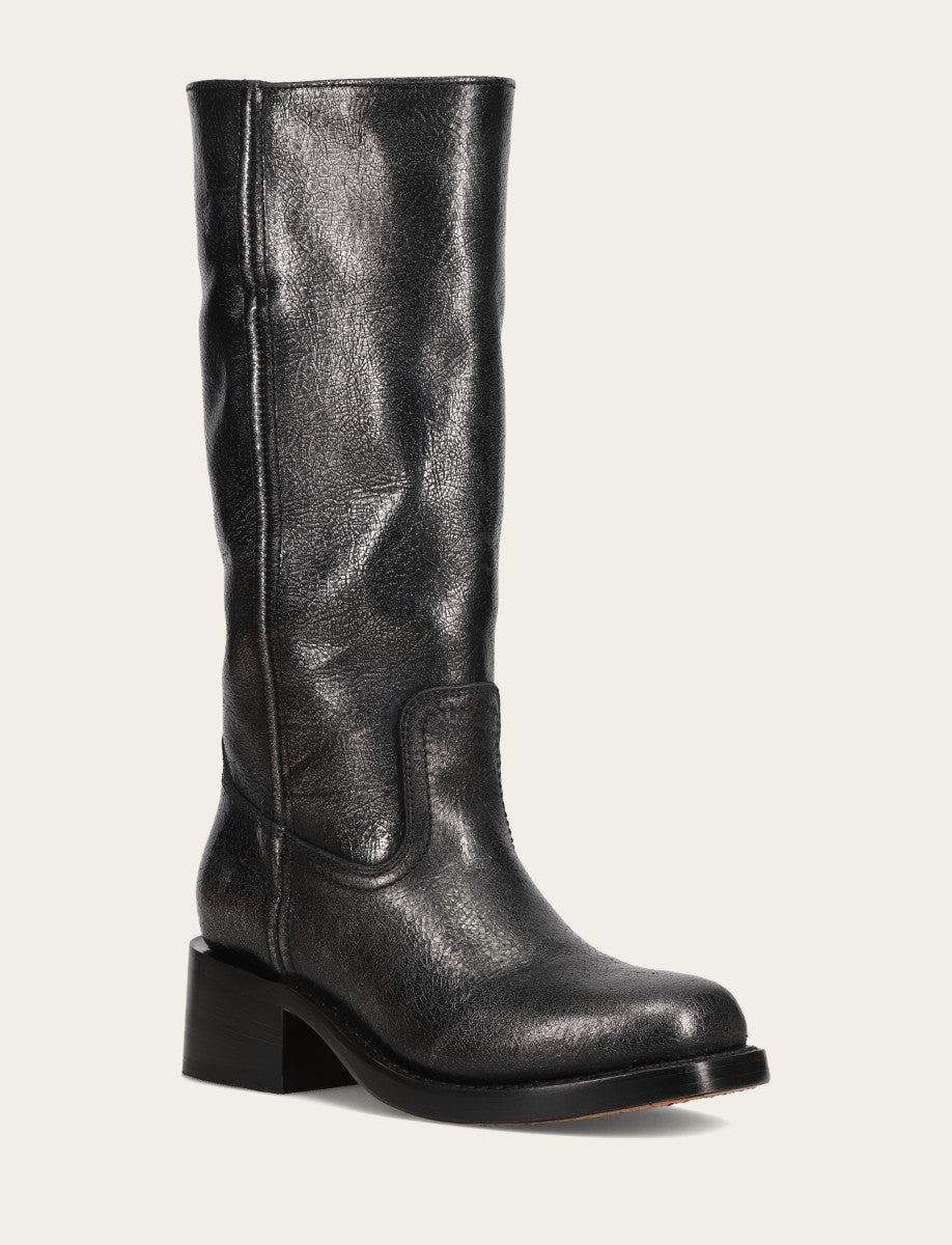 Frye Women’s Silver Campus 14L Boots / Antique Silver