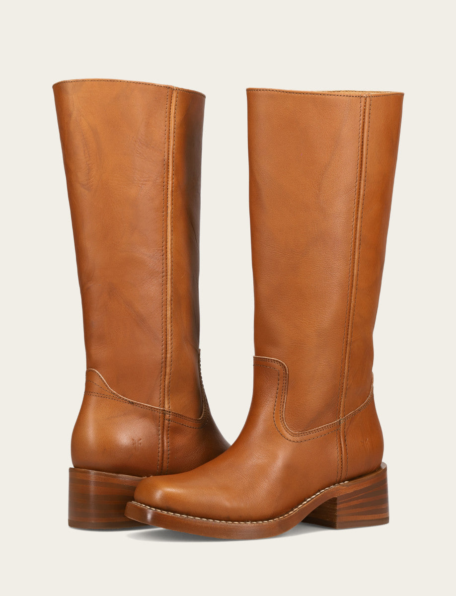 Frye Women's Saddle Campus 14L Boots / Saddle