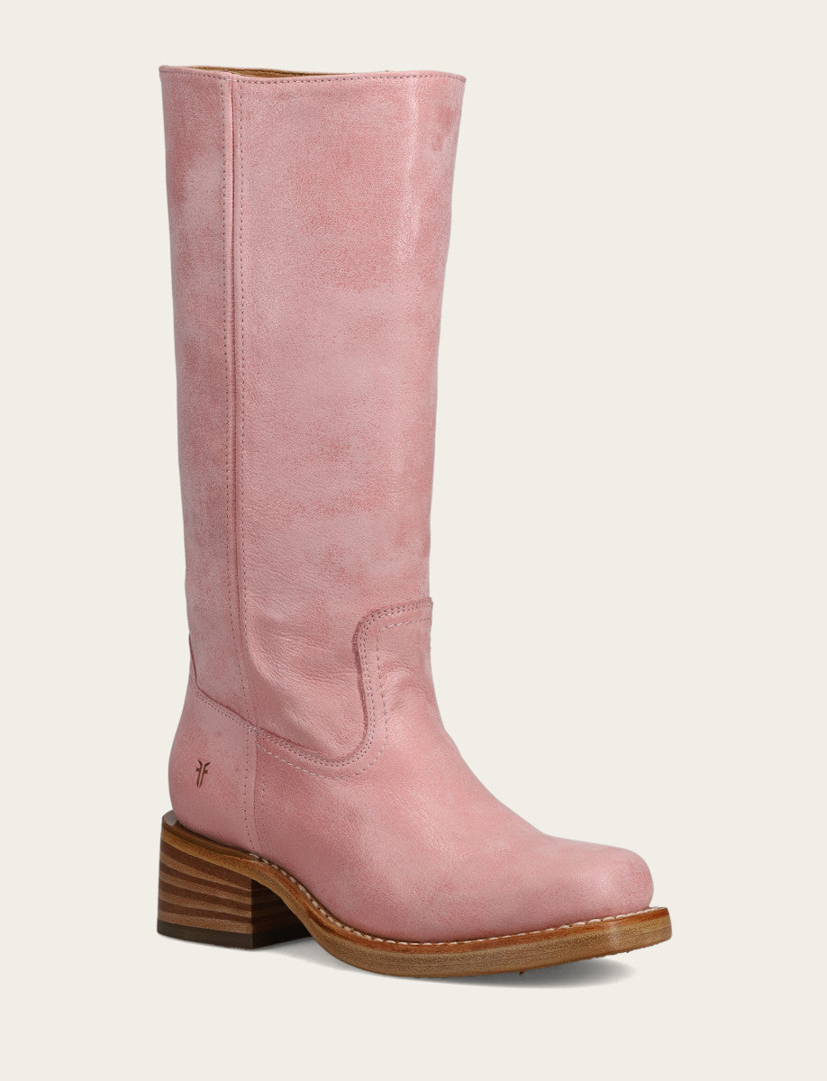 Frye Women's Pink Campus 14L Boots / Pink