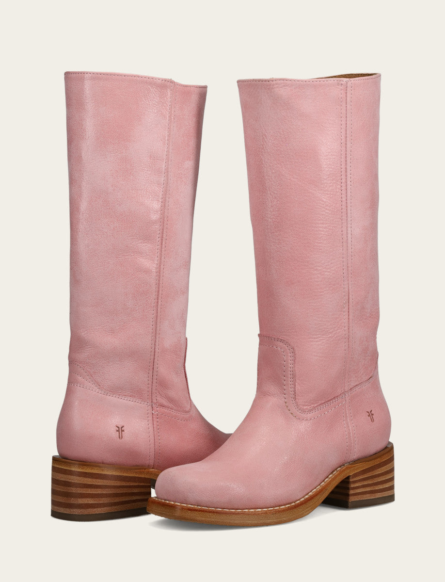 Frye Women's Pink Campus 14L Boots / Pink