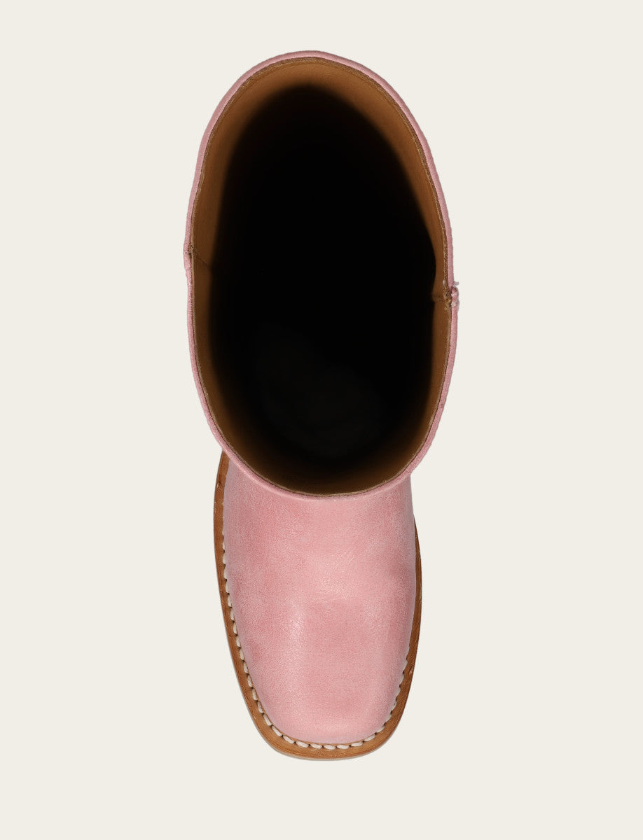Frye Women's Pink Campus 14L Boots / Pink