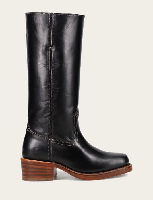 Frye Women's Campus 14L Jet Black Boots / Jet Black