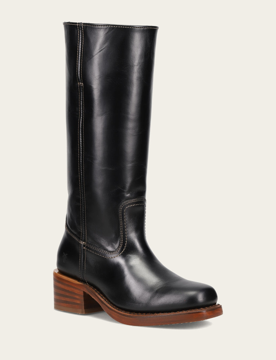 Frye Women's Campus 14L Jet Black Boots / Jet Black
