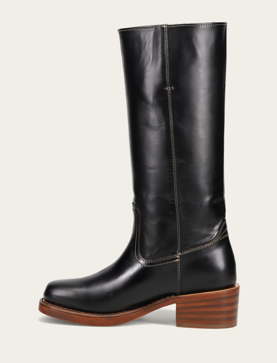 Frye Women's Campus 14L Jet Black Boots / Jet Black