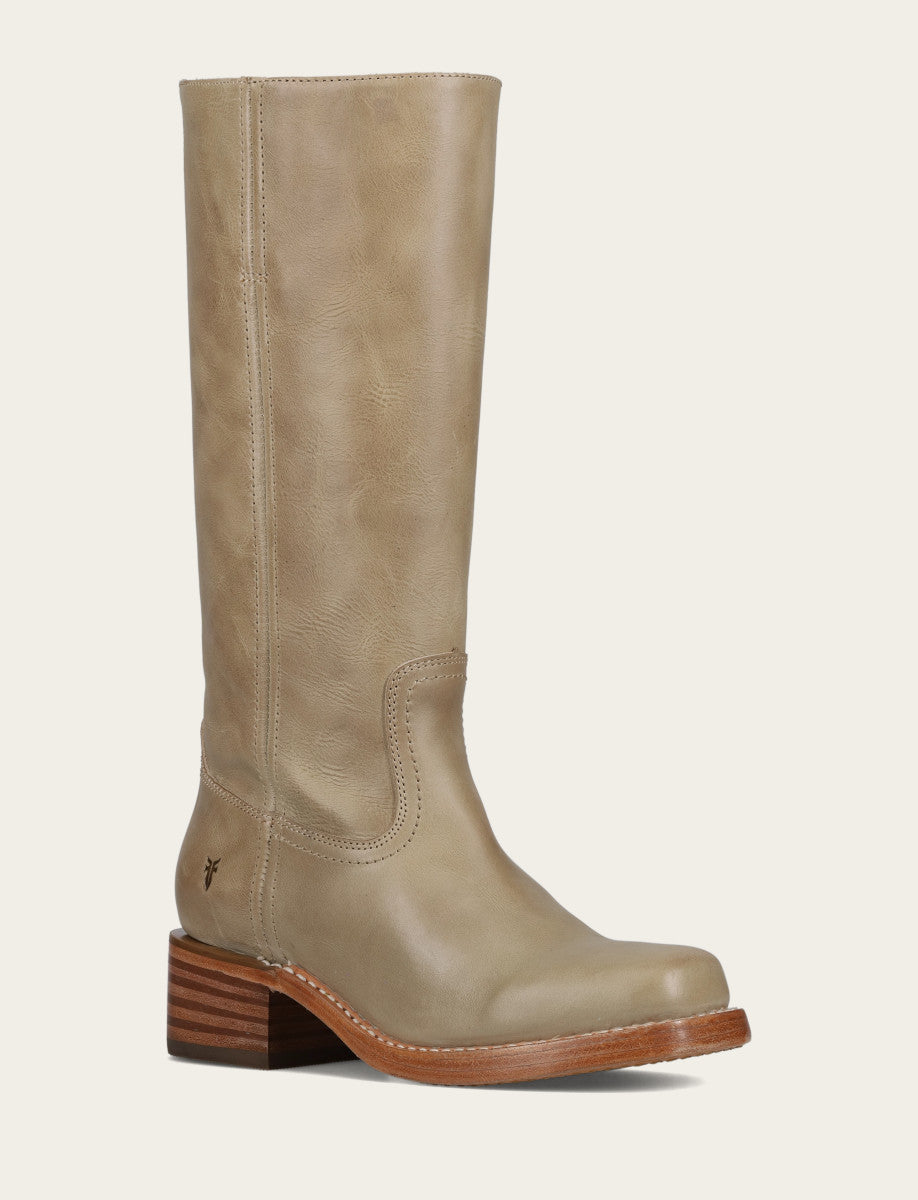 Frye Eucalyptus Campus 14L Wide Calf Boots / Eucalyptus