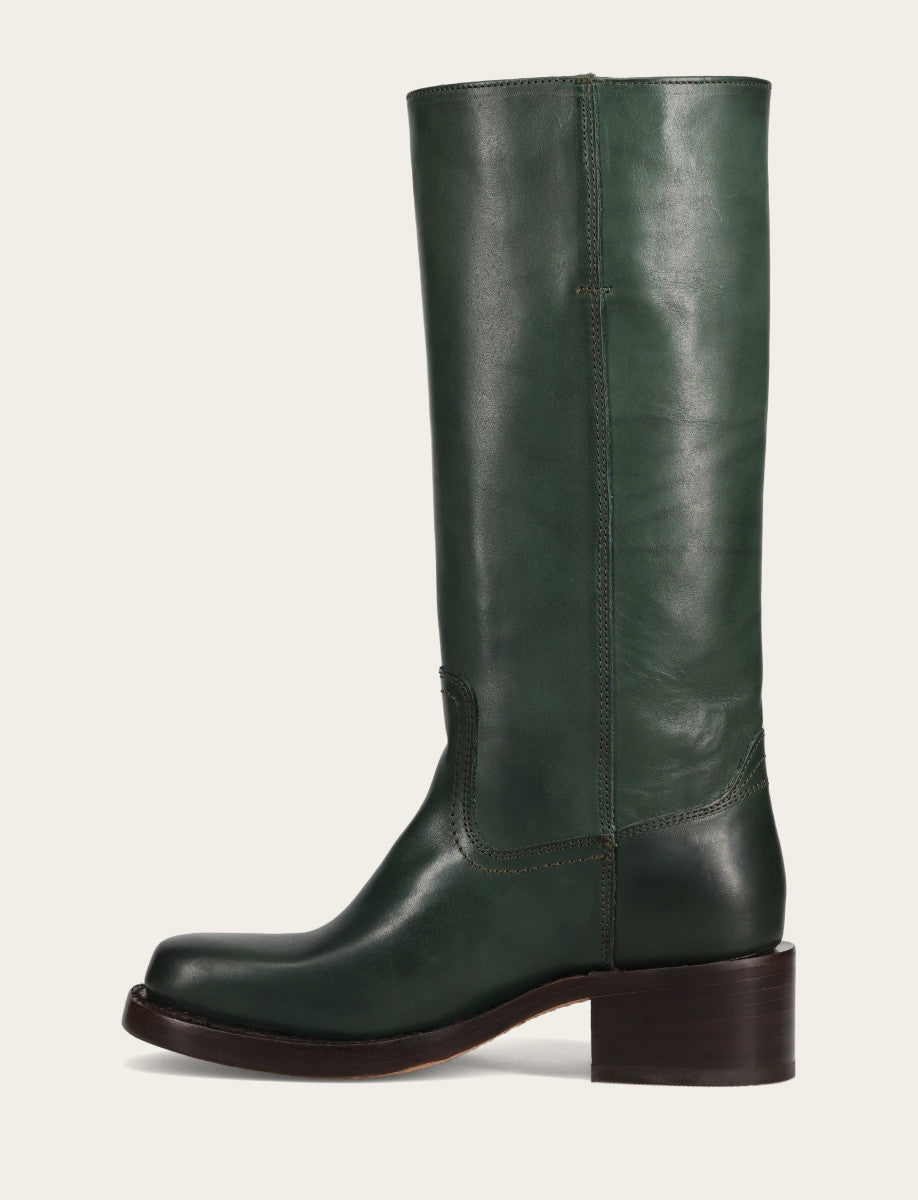 Frye Forest Campus 14L Wide Calf Boots / Forest