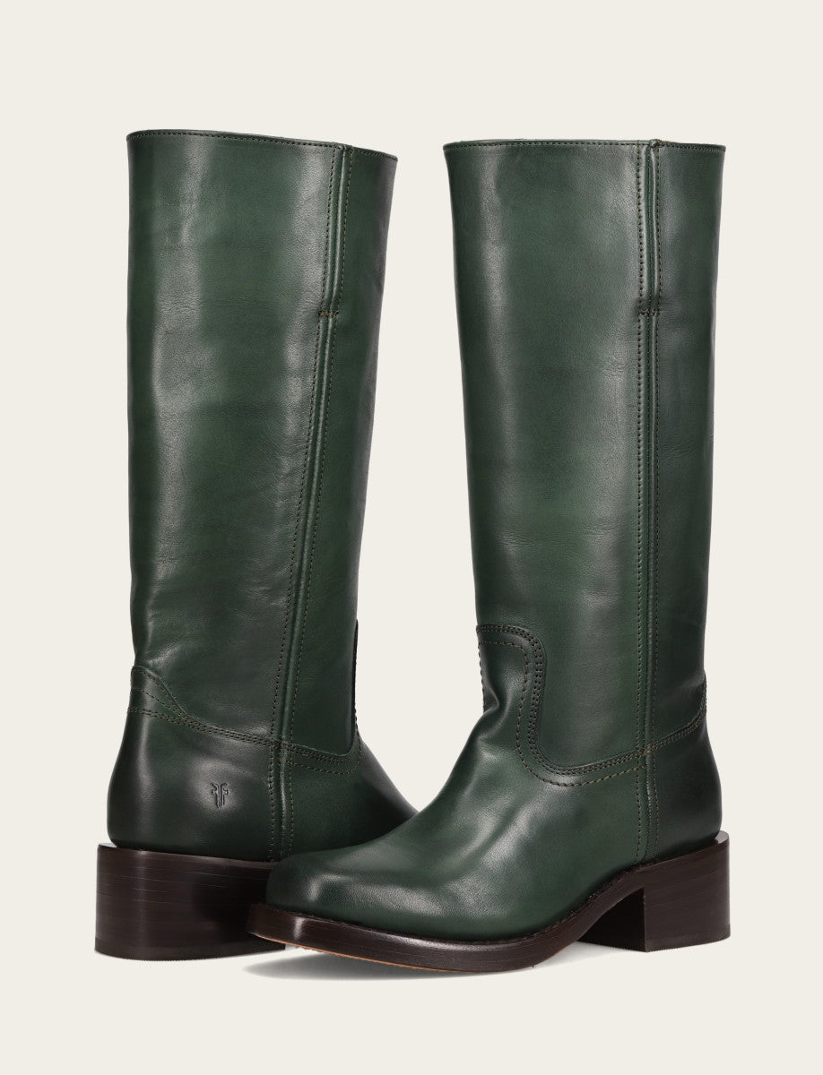 Frye Forest Campus 14L Wide Calf Boots / Forest