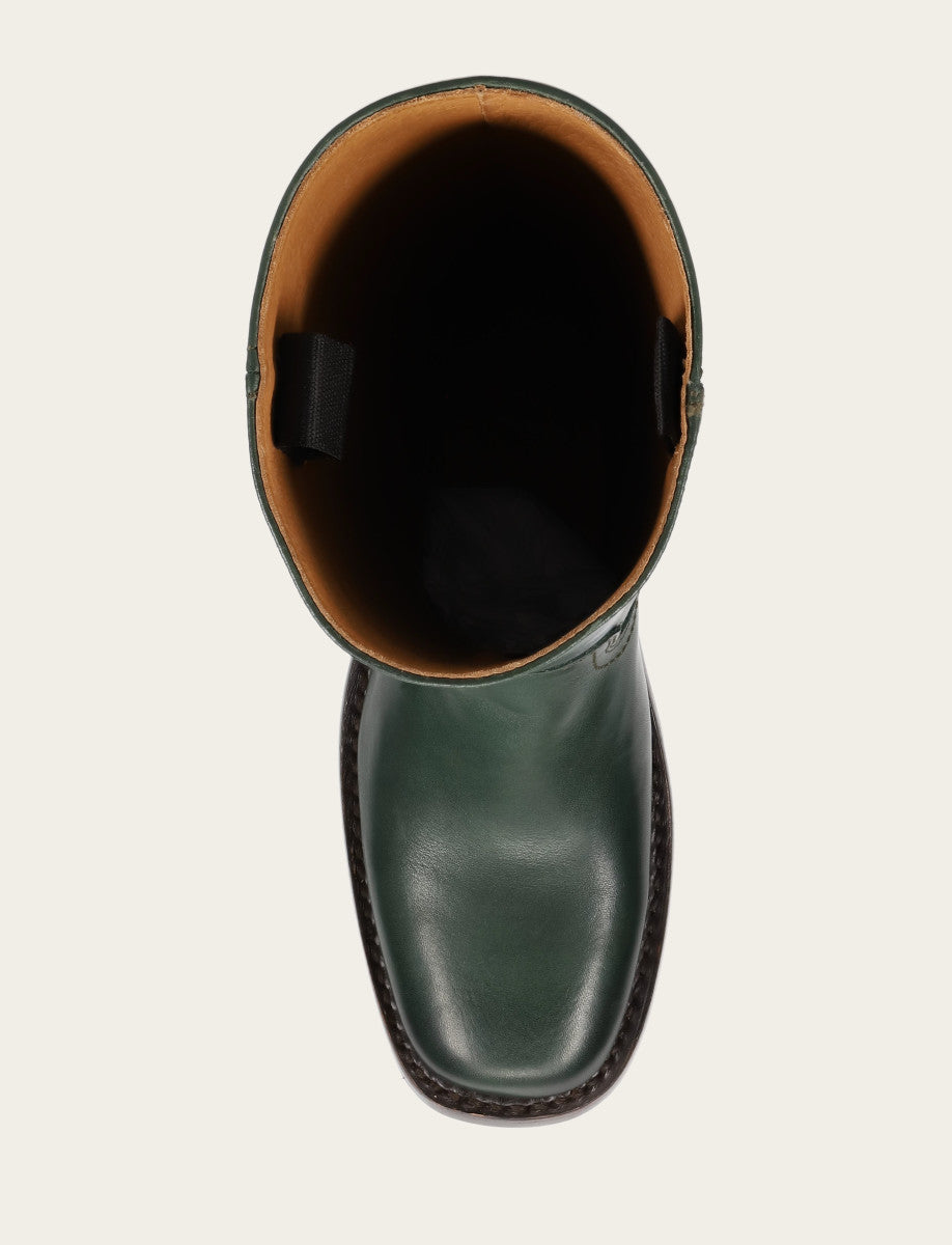 Frye Forest Campus 14L Wide Calf Boots / Forest