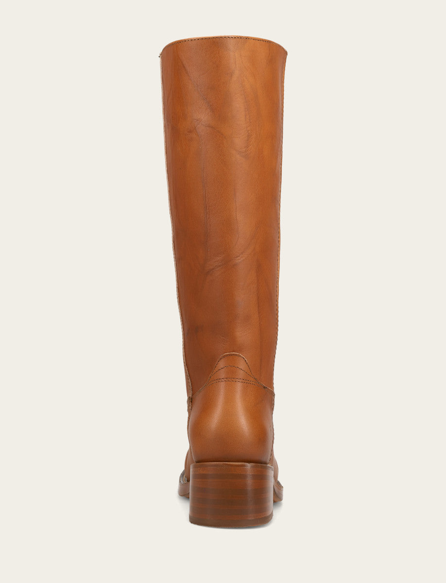 Frye Women's Saddle Campus 14L Wide Calf Boots / Saddle