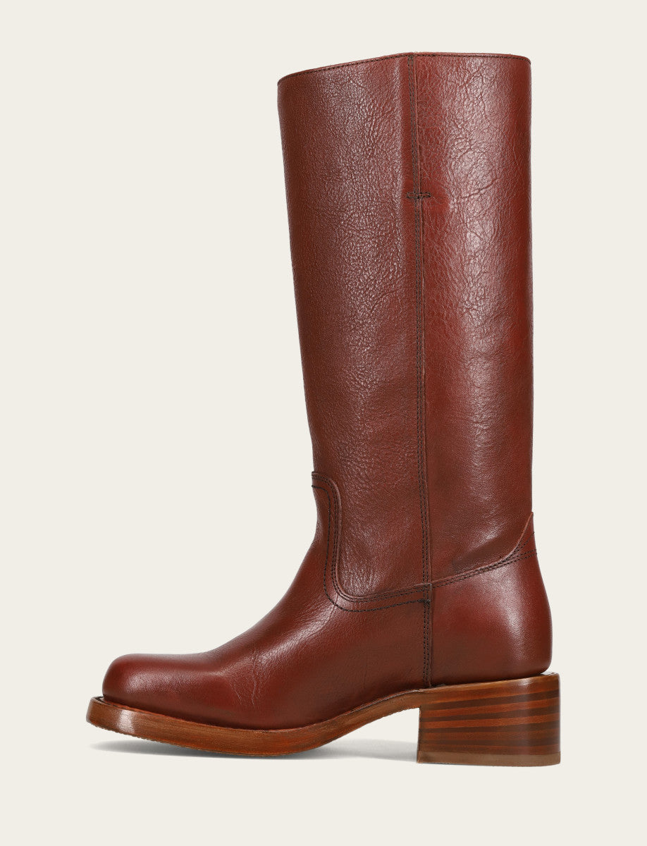 Frye Women's Garnet Campus 14L Wide Calf Boots / Garnet
