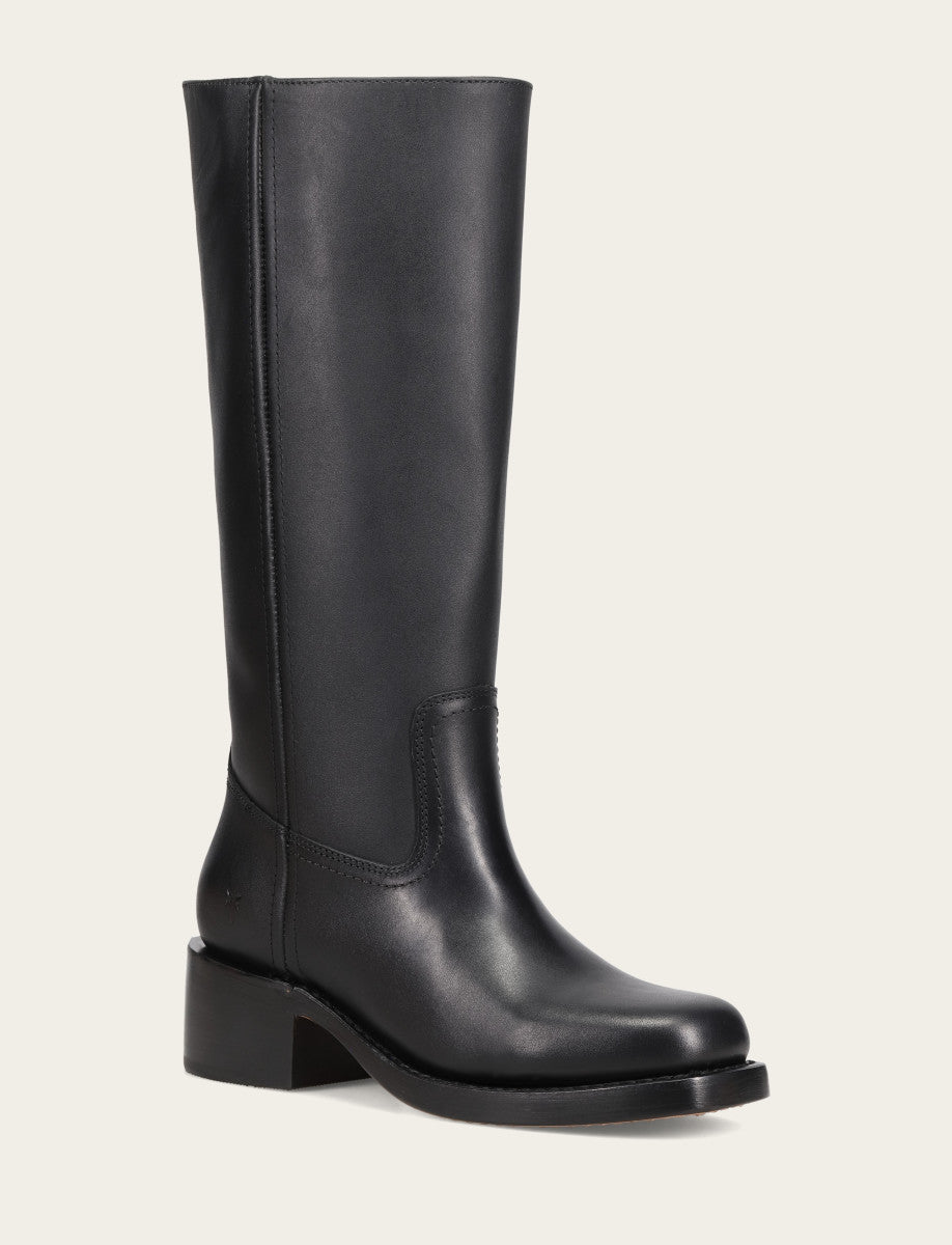 Frye Women's Black Campus 14L Wide Calf Boots / Black