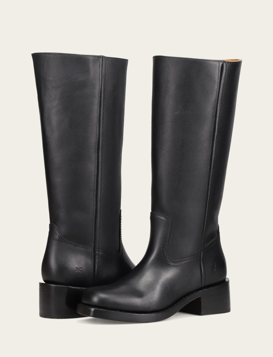 Frye Women's Black Campus 14L Wide Calf Boots / Black