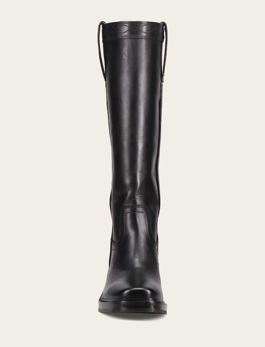 Frye Women's Black Kate Pull On Wide Calf Tall Boots / Black
