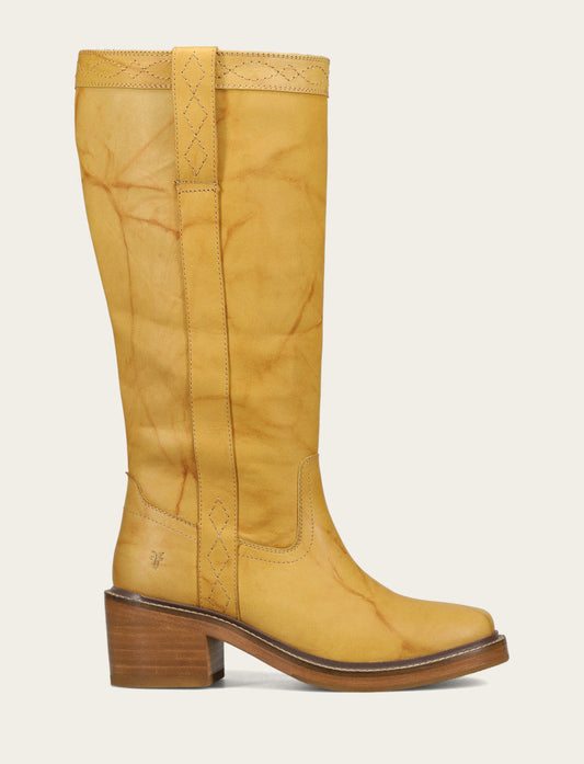 Frye Women's Banana Kate Pull On Wide Calf Tall Boots / Banana
