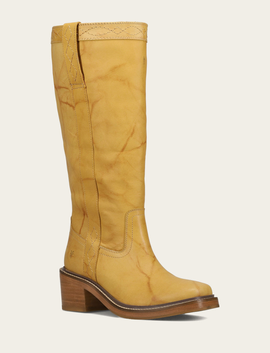 Frye Women's Banana Kate Pull On Wide Calf Tall Boots / Banana