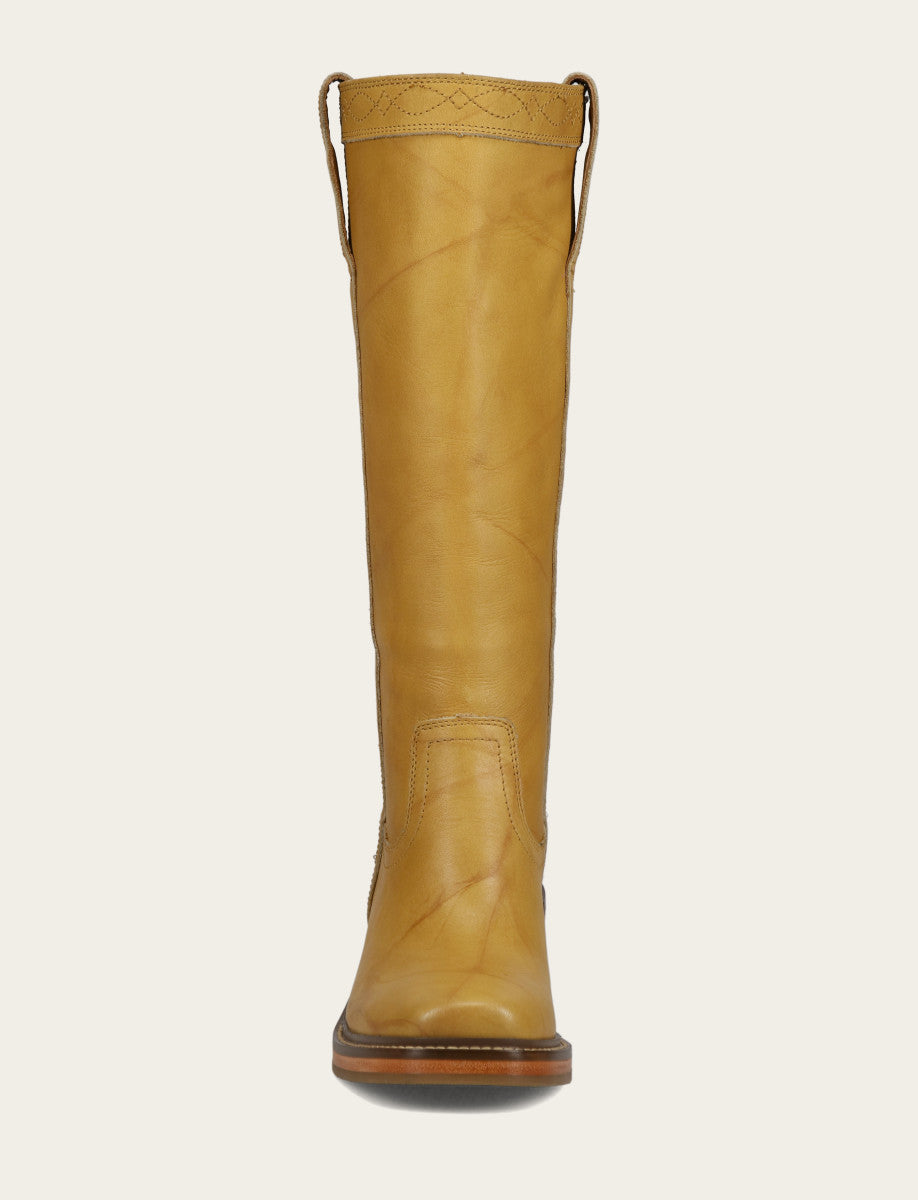 Frye Women's Banana Kate Pull On Wide Calf Tall Boots / Banana
