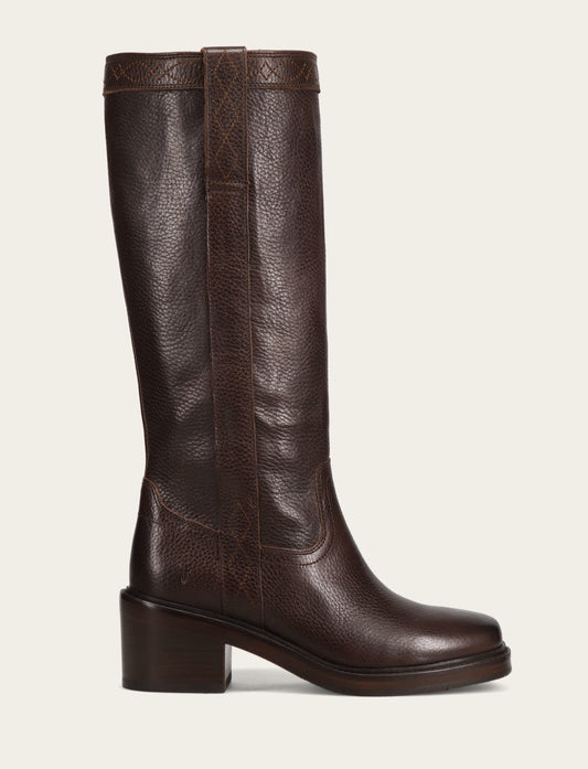 Frye Women's Dark Brown Kate Pull On Boots / Dark Brown