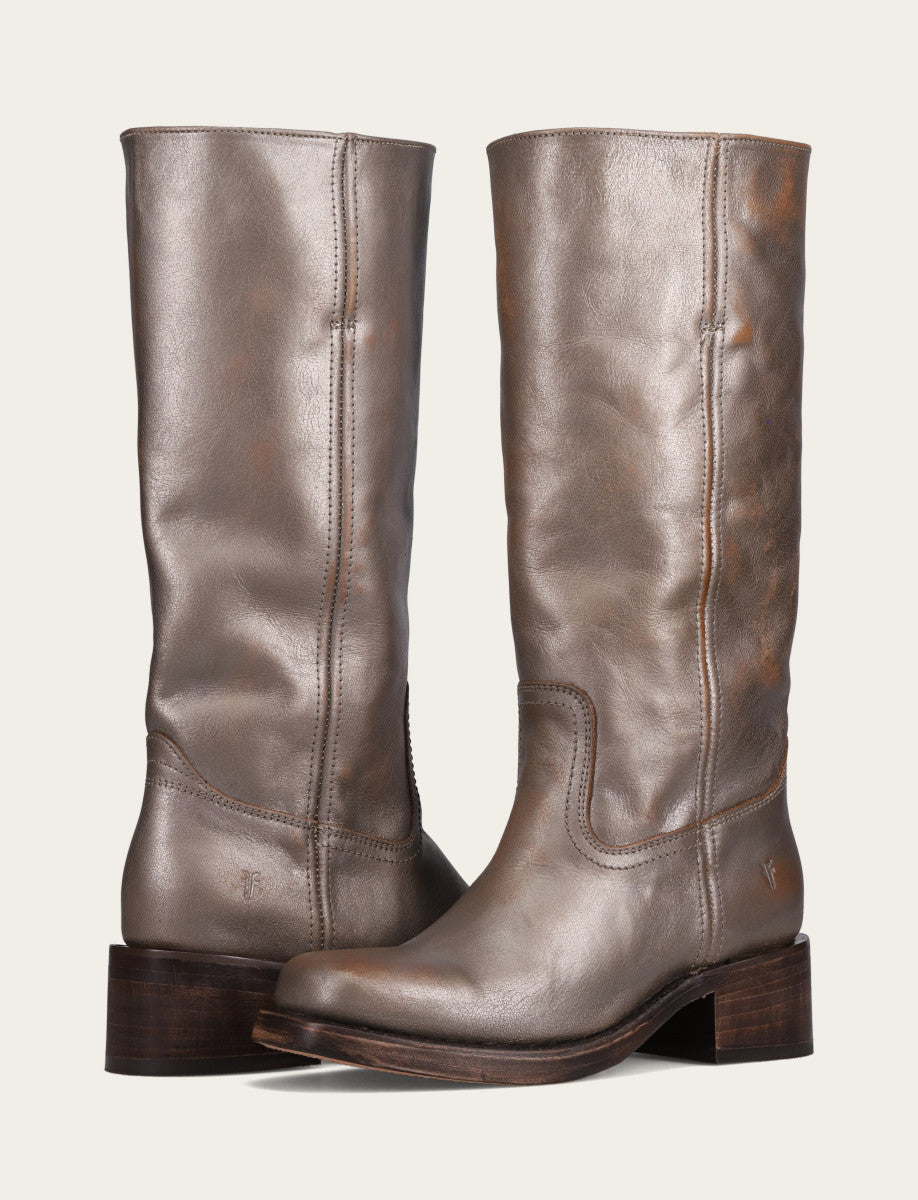 Frye Women's Metallic Stone Campus 14L Boot / Metallic Stone