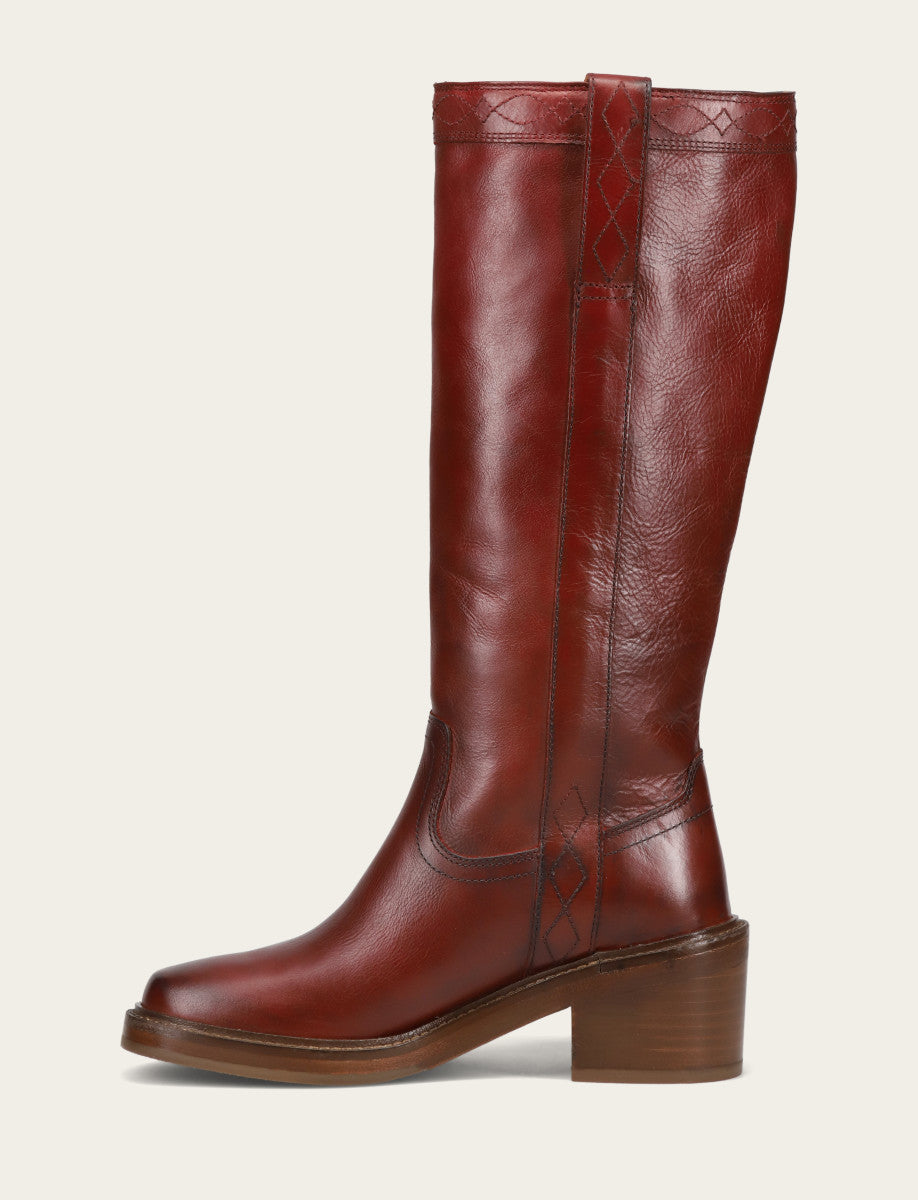 Frye Women's Merlot Kate Pull On Boot / Merlot