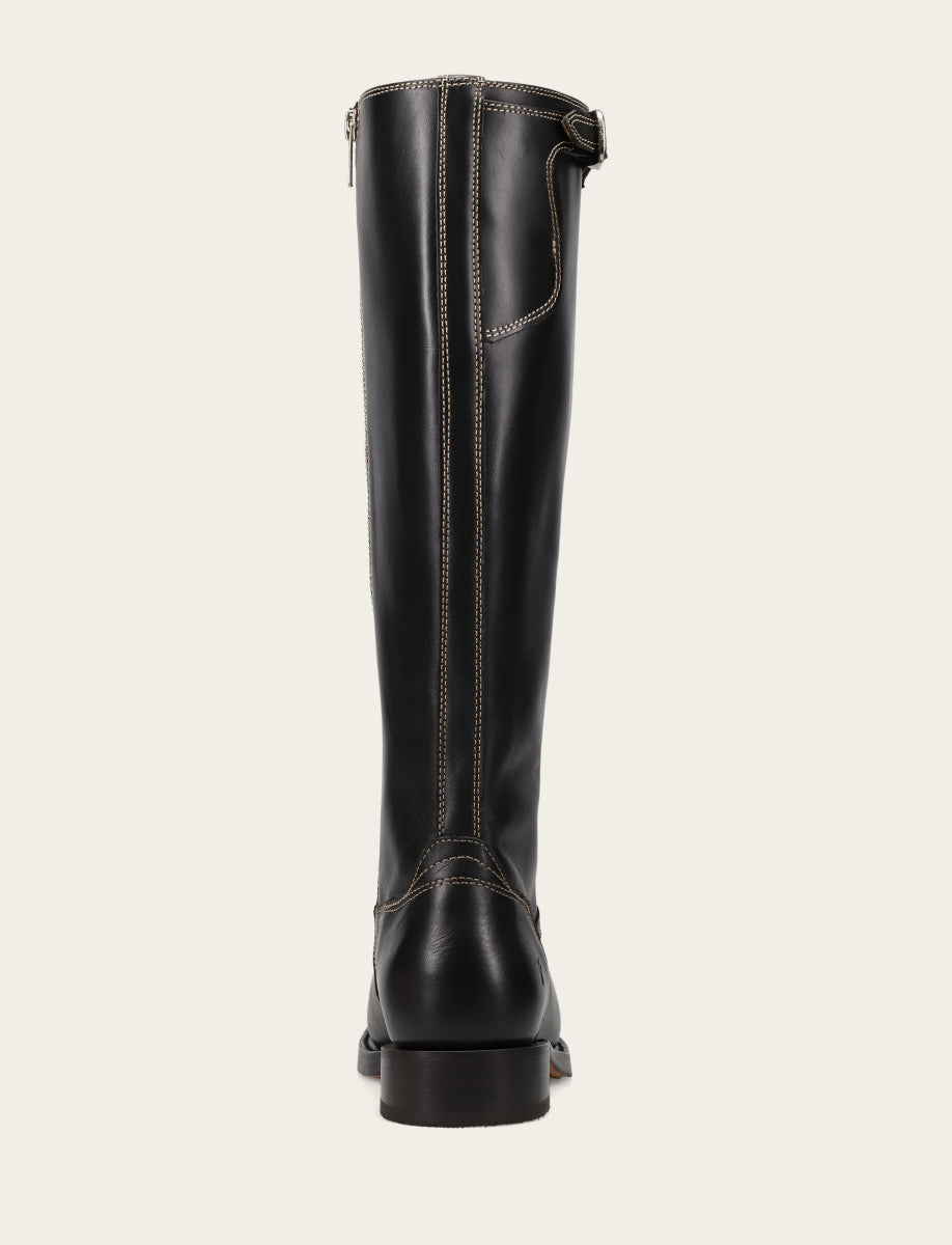 Frye Women's Black Campus Low Heel Tall Riding Boot / Black