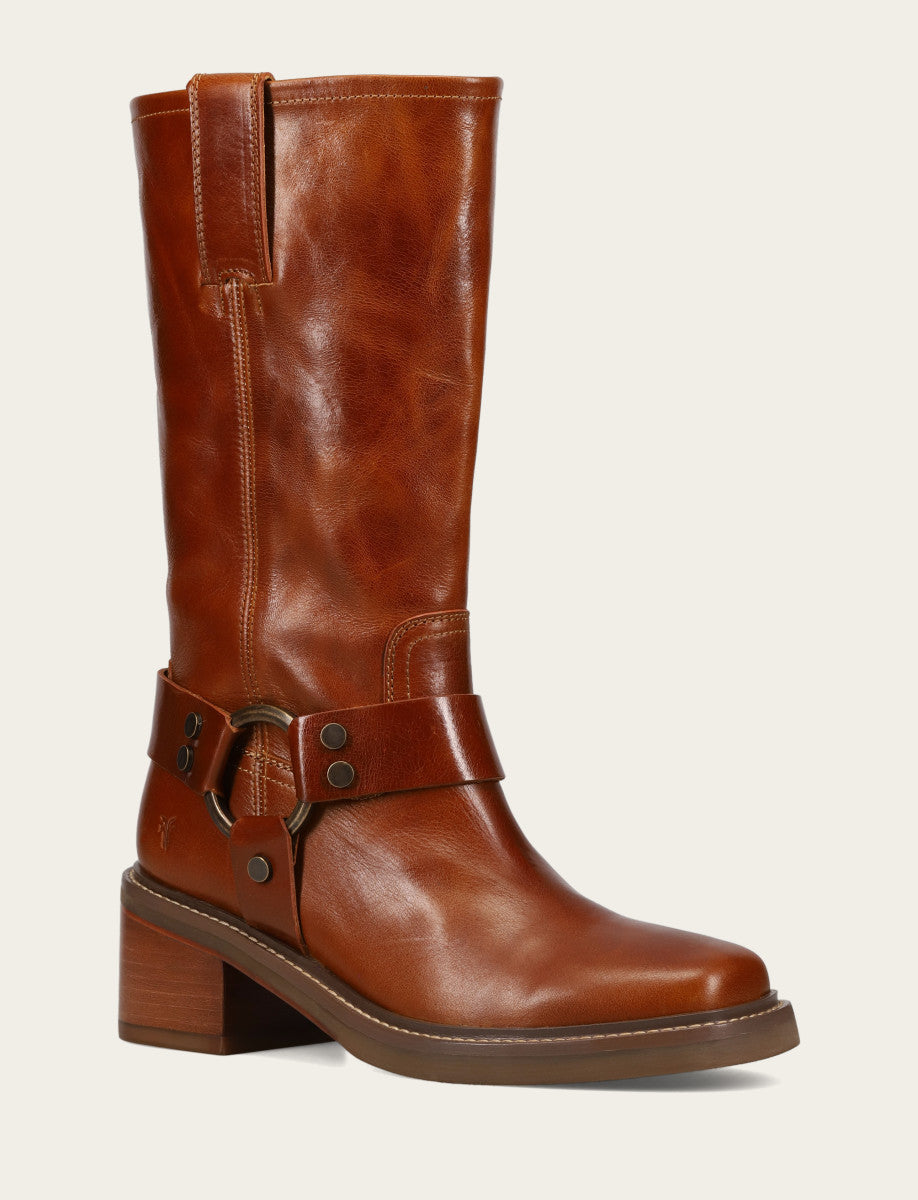 Frye Women’s Amber Knee-High Kate Harness Boot / Amber