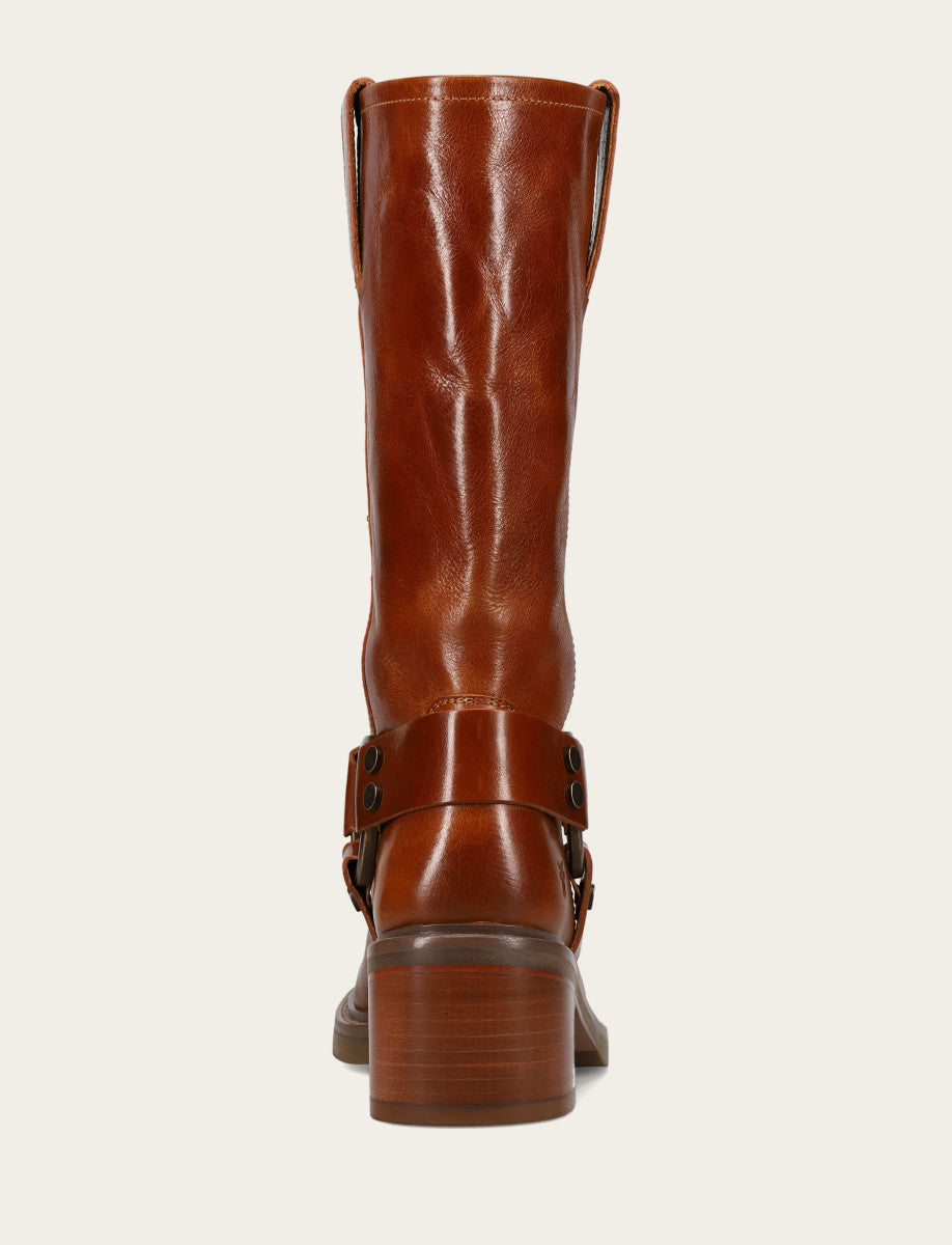 Frye Women’s Amber Knee-High Kate Harness Boot / Amber