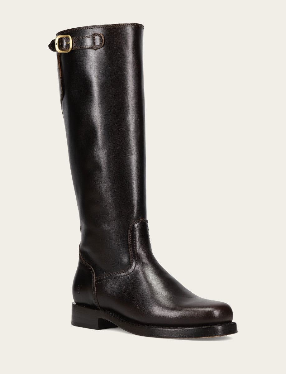 Frye Women's Bourbon Campus Low Heel Tall Riding Boot / Bourbon