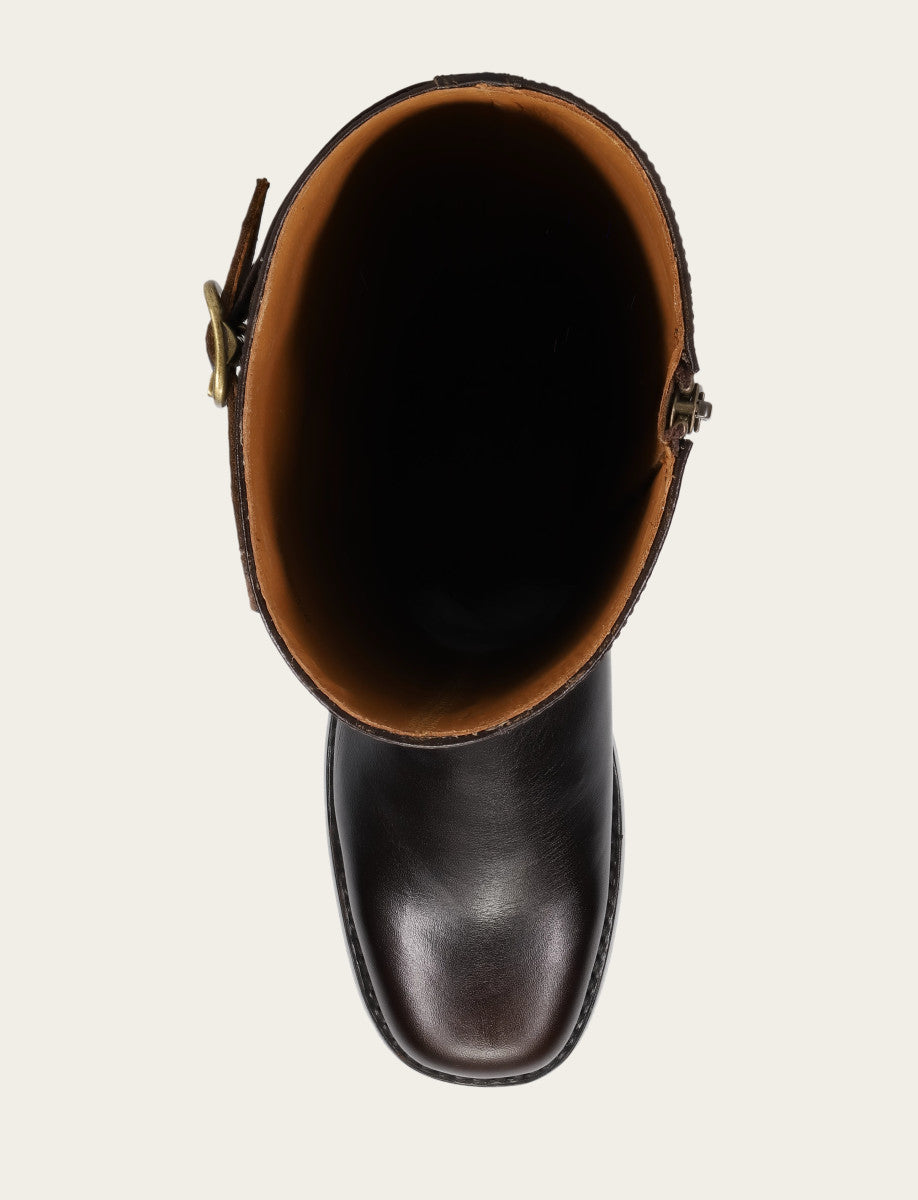 Frye Women's Bourbon Campus Low Heel Tall Riding Boot / Bourbon