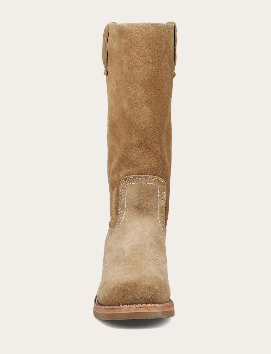 Frye Women's Tan Buck Campus 12R Boots / Tan Buck