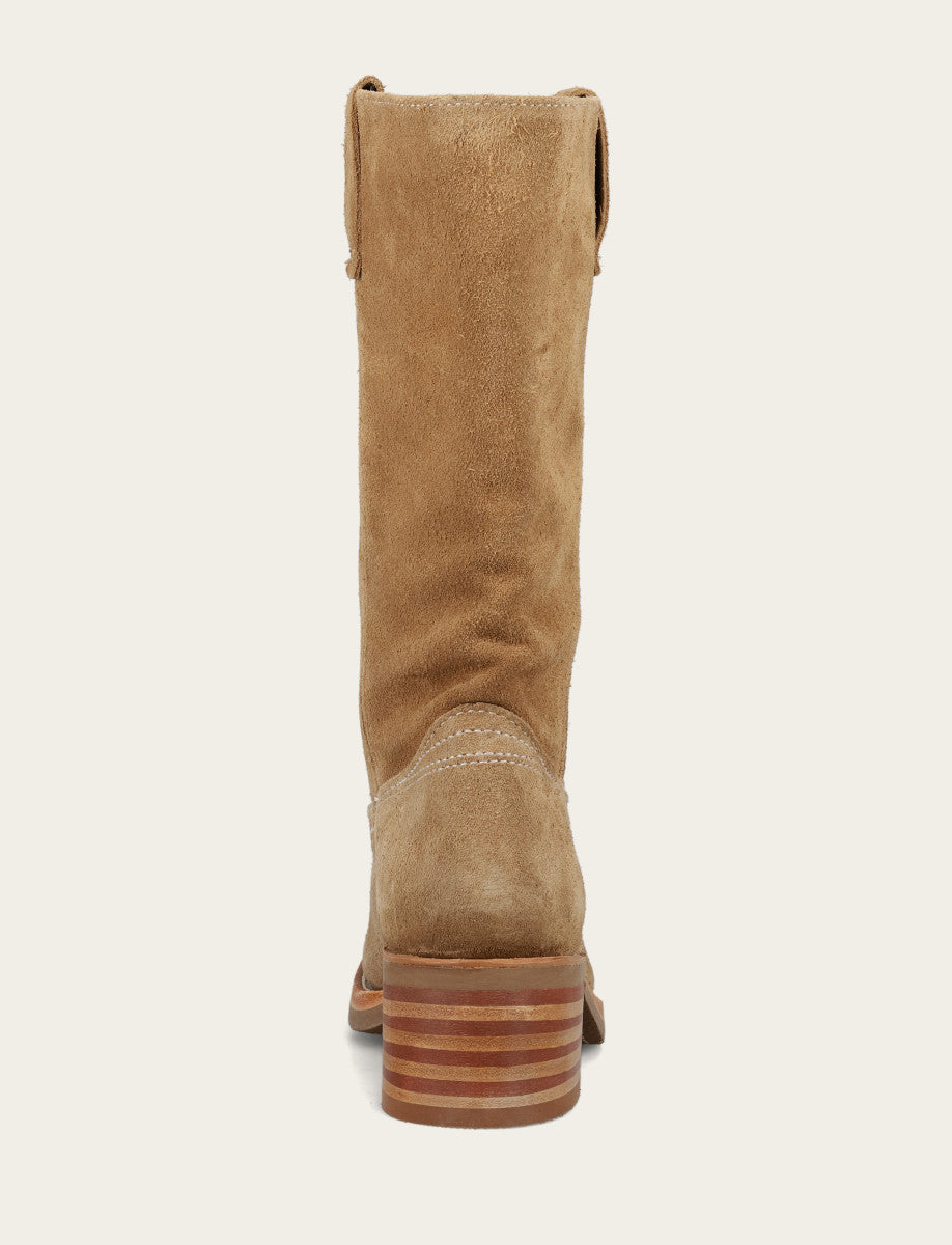 Frye Women's Tan Buck Campus 12R Boots / Tan Buck