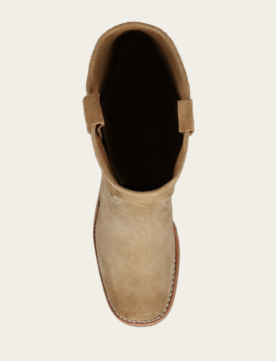 Frye Women's Tan Buck Campus 12R Boots / Tan Buck