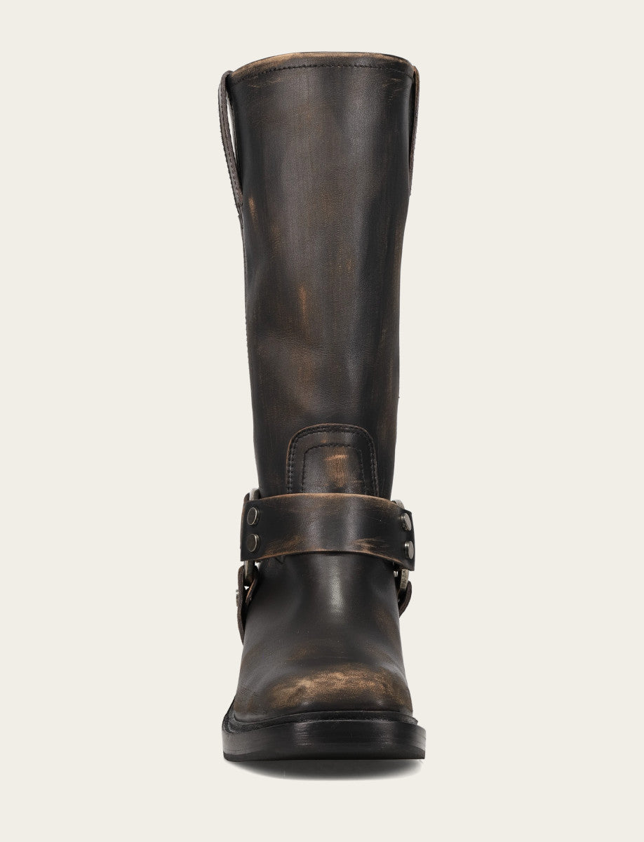 Frye Women's Distressed Black Kate Harness Boot / Distressed Black