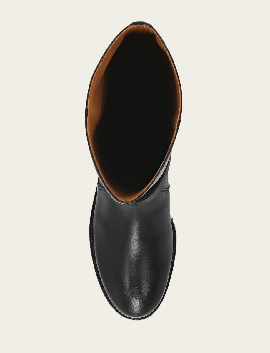 Frye Women's Black Melissa Belted Riding Boot / Black