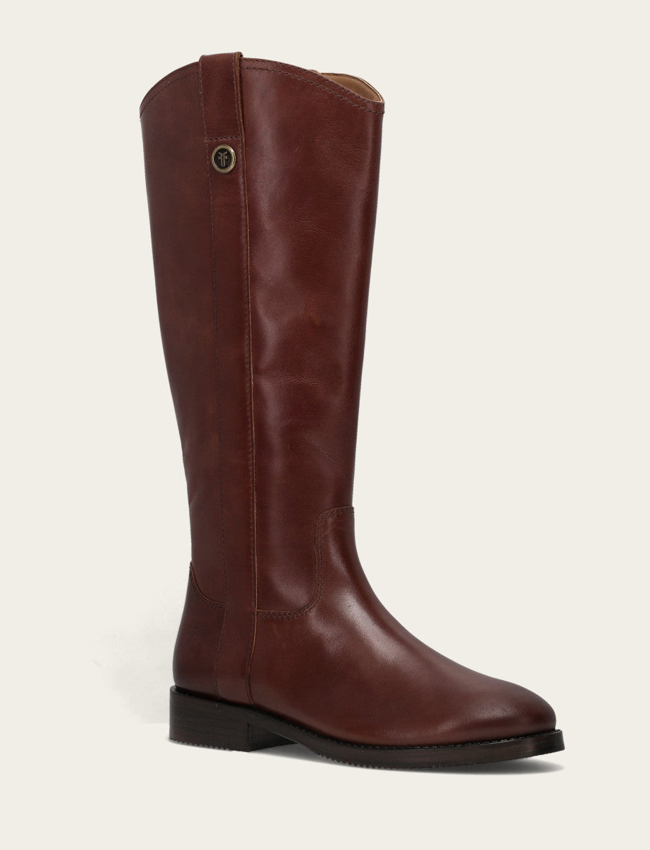 Frye Women's Saddle Melissa Button Tall Inside Zip Boot / Saddle