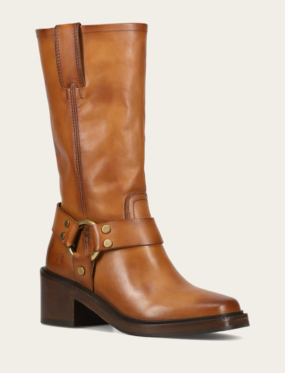 Frye Women's Bark Kate Harness Boots / Bark