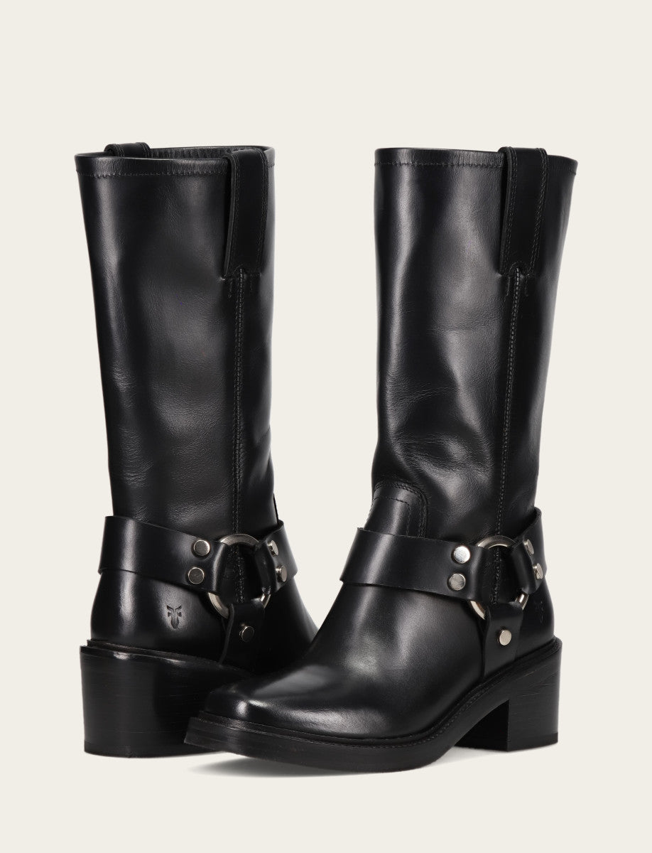 Frye Women's Black Kate Harness Boots / Black